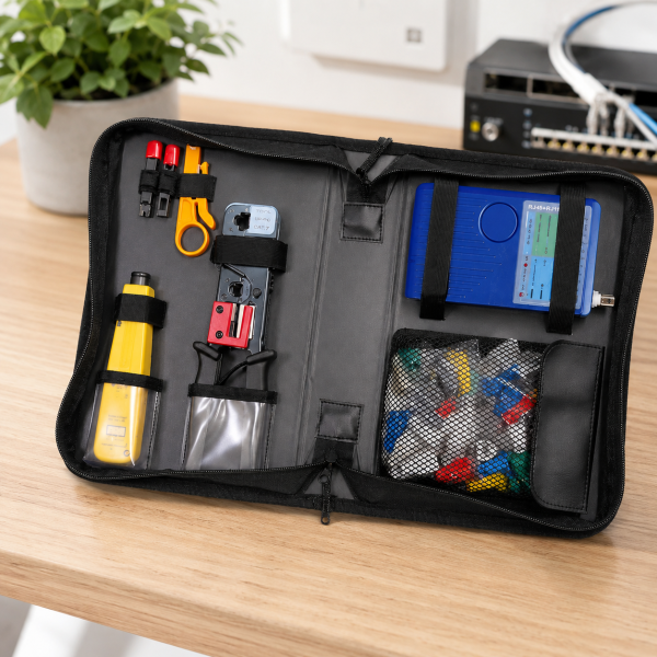 Alternative view of Goldtool 90 Piece LAN Maintenance Tool Kit – Network Cable Crimping & Testing Kit