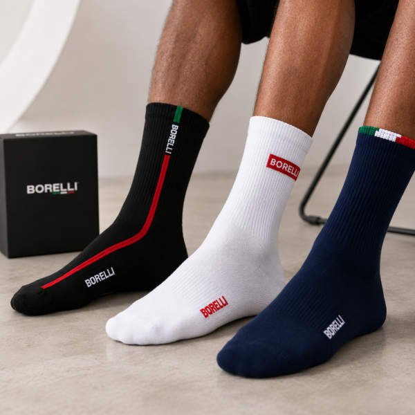 Alternative view of Borelli Enrico 3-Pack Shaft Socks