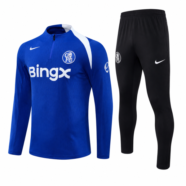 Chelsea 2025/26 Blue T90 Half-Zip Tracksuit Set – Pre-Order