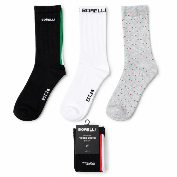 Borelli Giacomo 3-Pack Shaft Socks