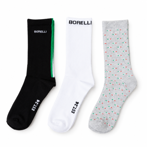 Alternative view of Borelli Giacomo 3-Pack Shaft Socks