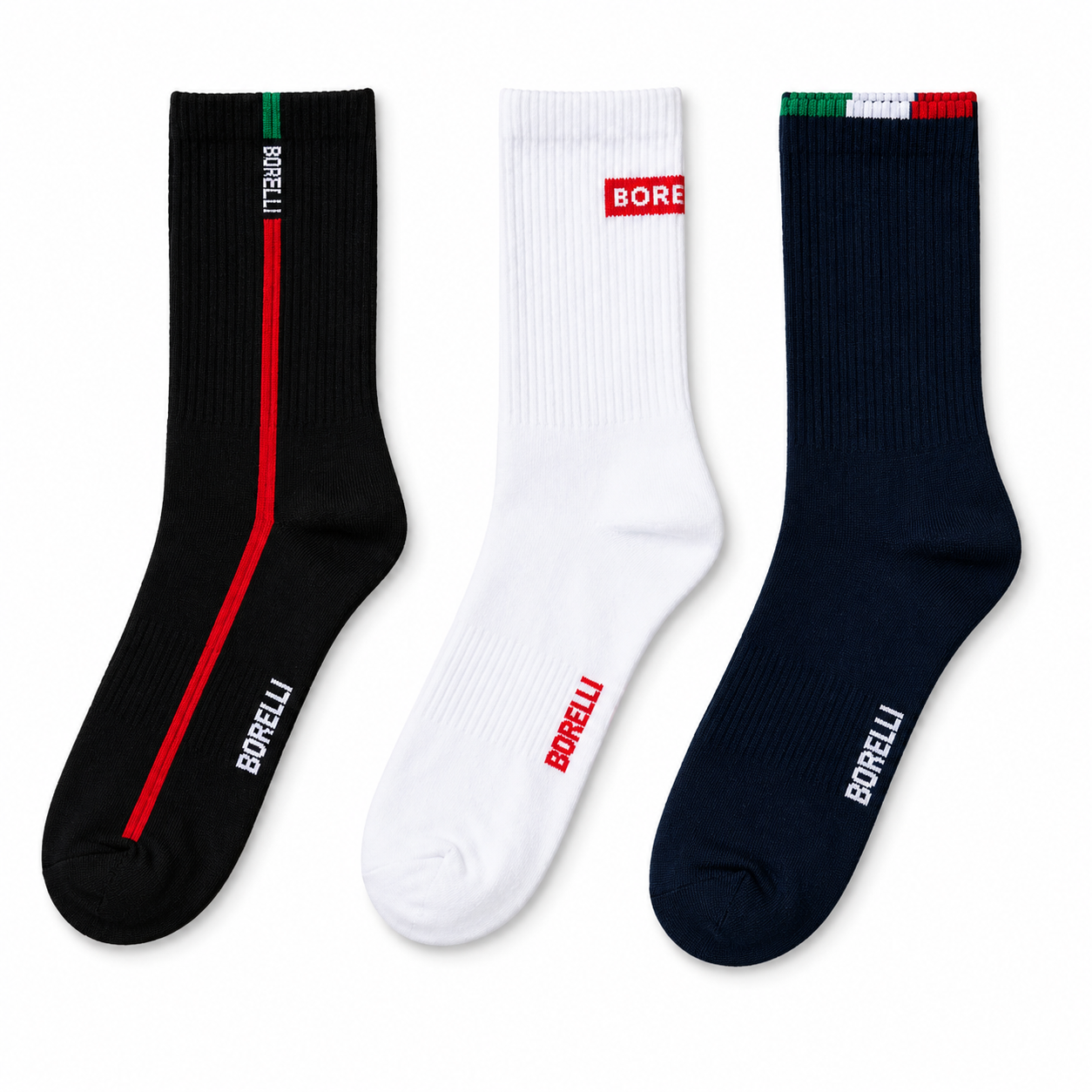 Borelli Enrico 3-Pack Shaft Socks