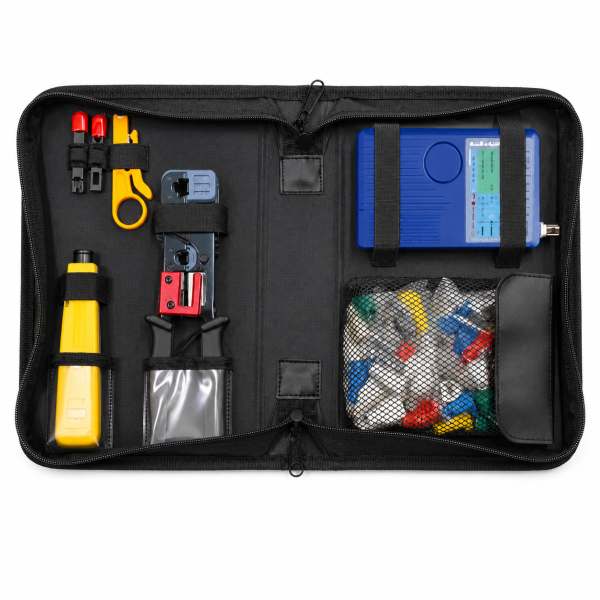 Goldtool 90 Piece LAN Maintenance Tool Kit – Network Cable Crimping & Testing Kit