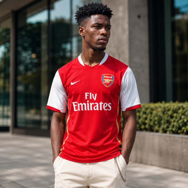 Alternative view of Arsenal 2006/07 Home Jersey – Retro Football Shirt – Pre-Order