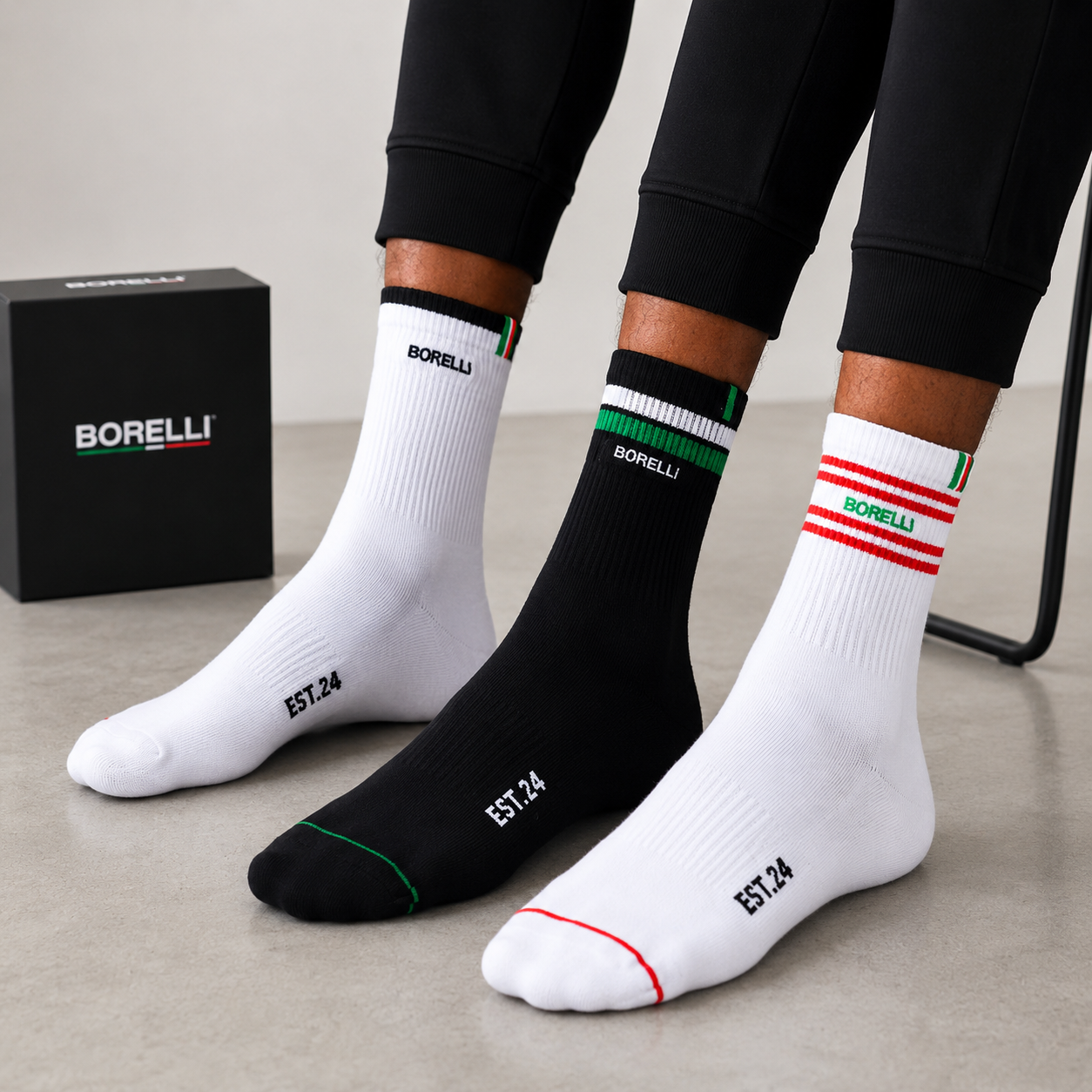 Borelli Benito 3-Pack Shaft Socks - Image 2