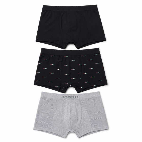 BORELLI THE SALVATORE SEAMLESS BOXER – 3-PACK