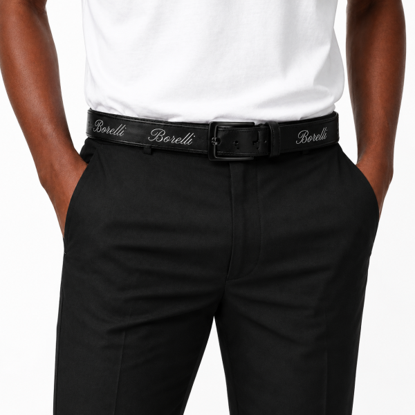 BORELLI THE GIANNINO BELT – BLACK SIGNATURE SCRIPT