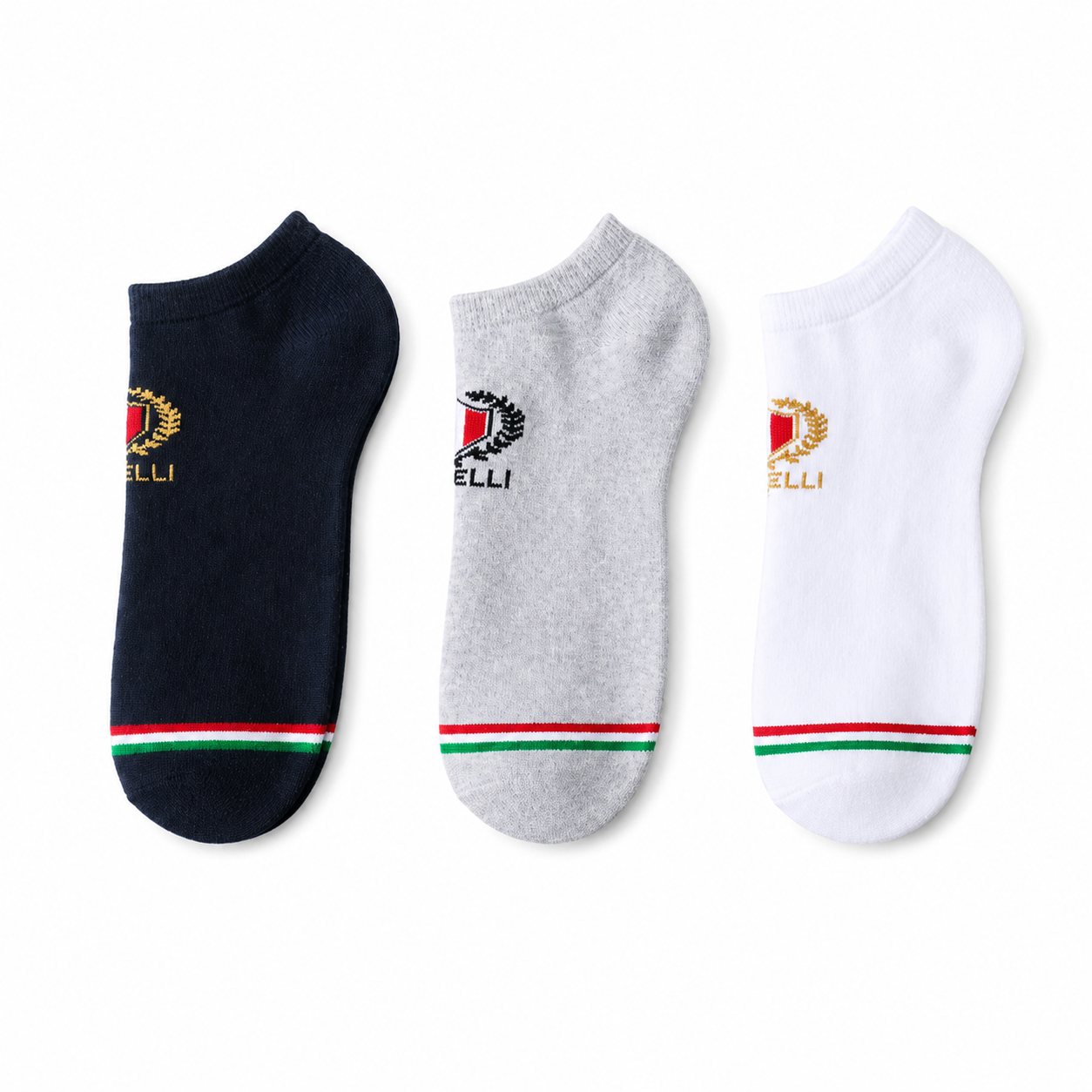 Borelli Ippazio 3-Pack Hidden Socks