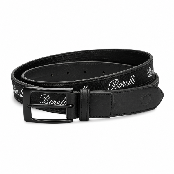 Alternative view of BORELLI THE GIANNINO BELT – BLACK SIGNATURE SCRIPT