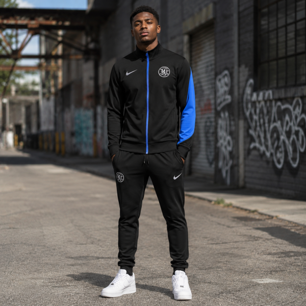 Alternative view of Chelsea 2025/26 Black Full-Zip Tracksuit Set – Pre-Order