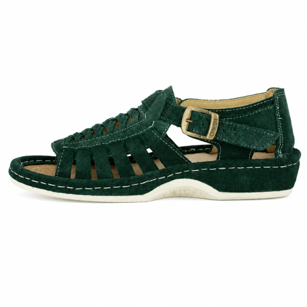 Alternative view of Omega Kgosi Forest Suede Leather Sandal – Genuine Leather Unisex Sandal