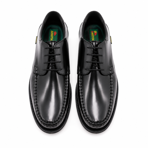 DAKOTAS LUKA HI-SHINE MOC – BLACK GENUINE LEATHER - Image 3