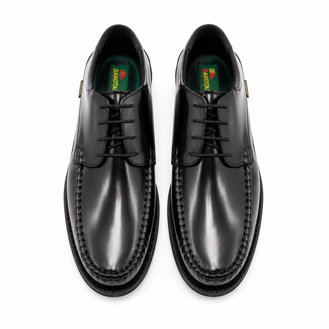 DAKOTAS LUKA HI-SHINE MOC – BLACK GENUINE LEATHER - Image 3