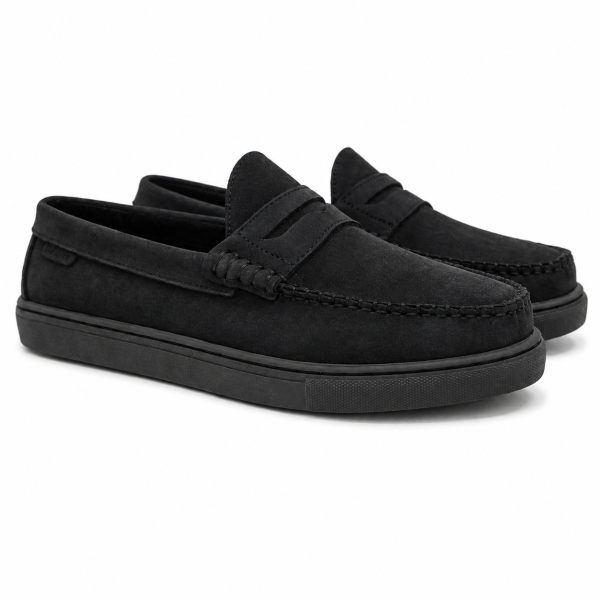 MARVIN CASUAL SHOE – BLACK GENUINE LEATHER
