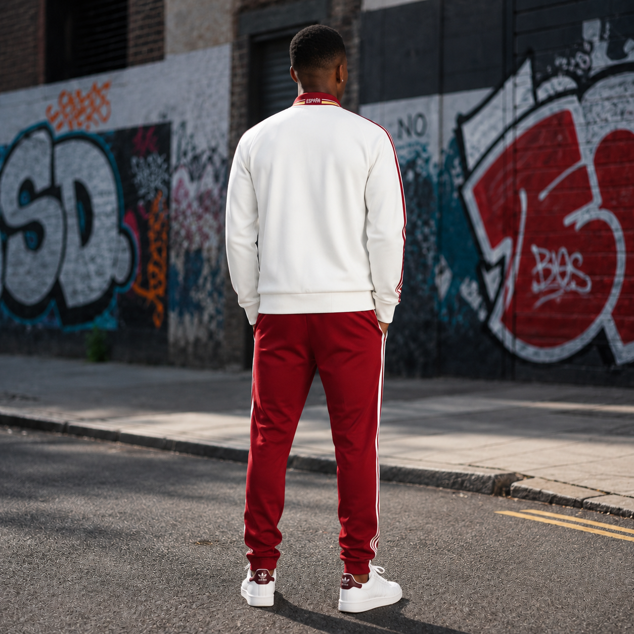 Spain 2026/27 White Full-Zip Tracksuit Set – PRE-ORDER | Premium Football Supporter Tracksuit - Image 5