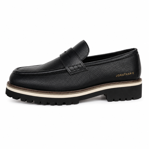 Jonathan D C60 Penny Loafer – Black - Image 3