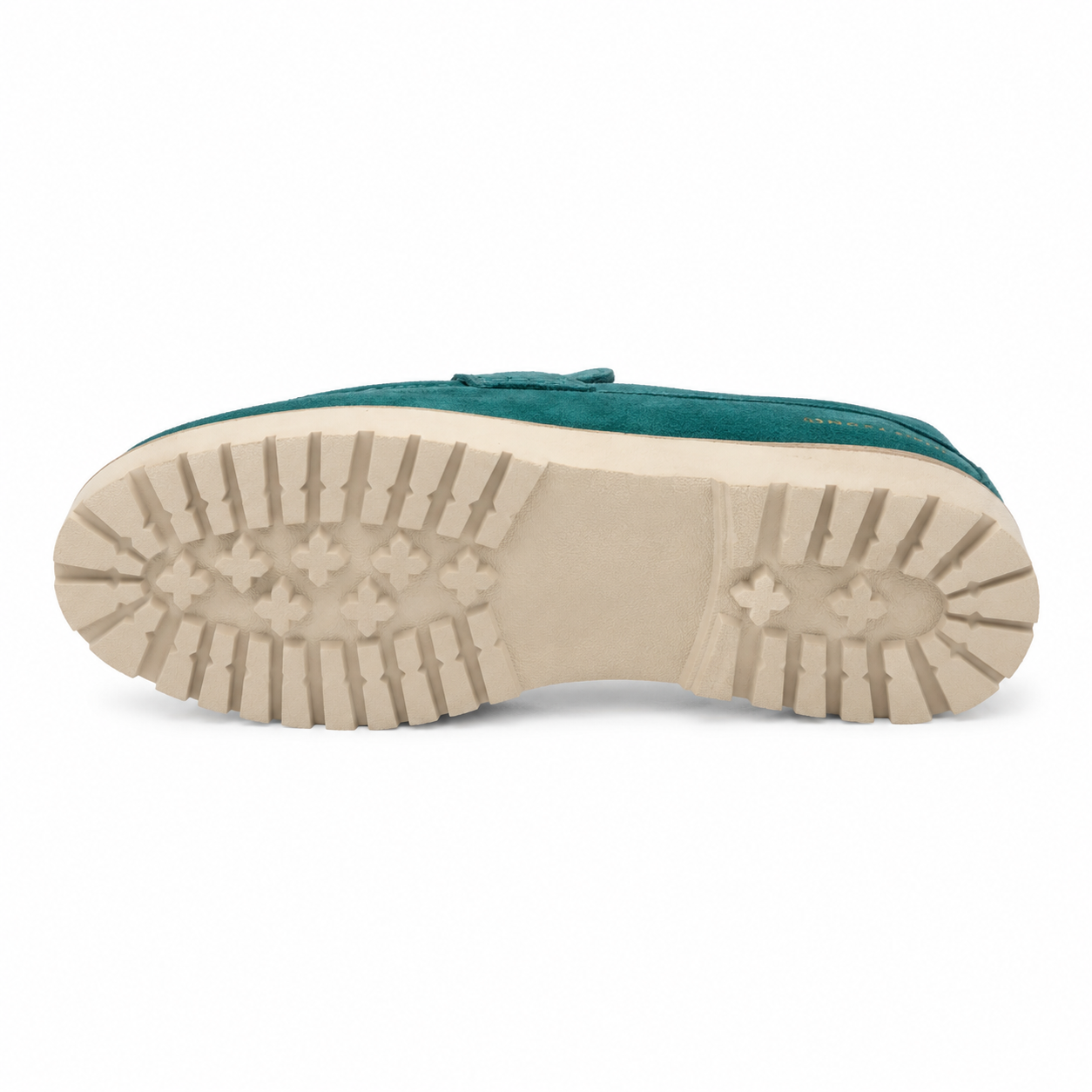 Jonathan D C42 Scout Suede Tassel Loafer – Teal Green | Chunky Smart Casual Shoe - Image 4