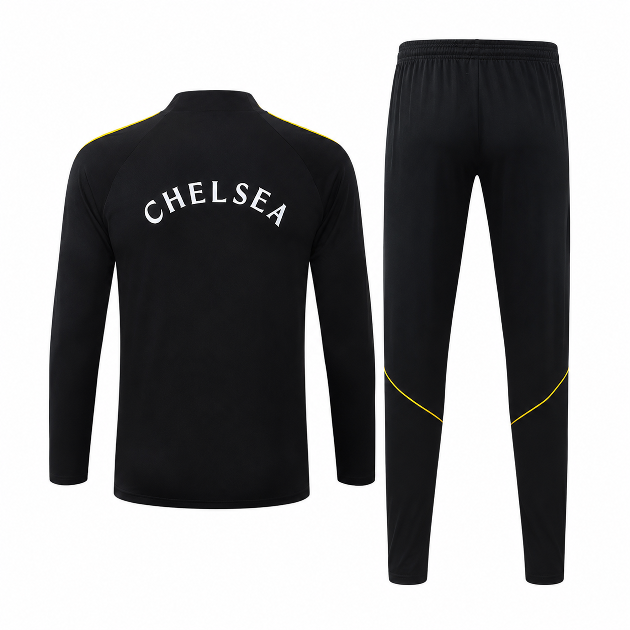 Chelsea 2026/27 Black Half-Zip Tracksuit Set – PRE-ORDER | Premium Football Tracksuit - Image 3