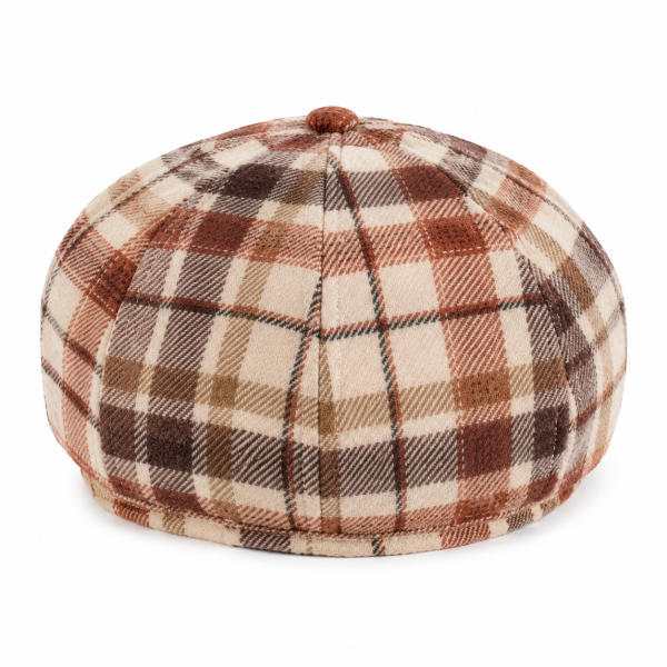 Jonathan D Charlie Flat Cap – Ginger | Ikepusi yePlaid Smart-Casual - Image 3