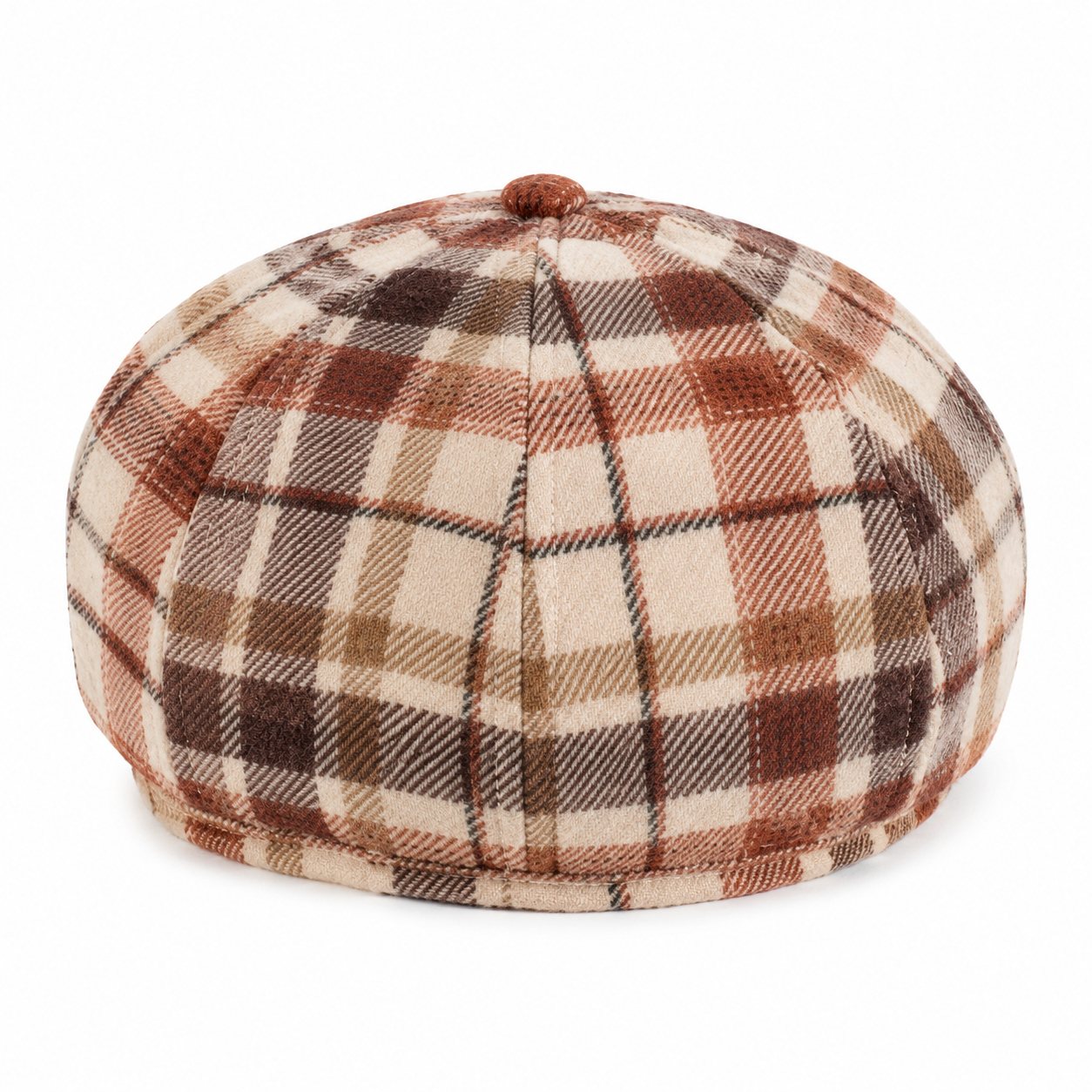 Jonathan D Charlie Flat Cap – Ginger | Ikepusi yePlaid Smart-Casual - Image 3