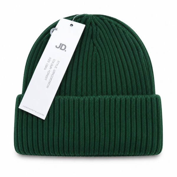 Jonathan D Ribbed Knit Beanie – Forest Green - Image 4