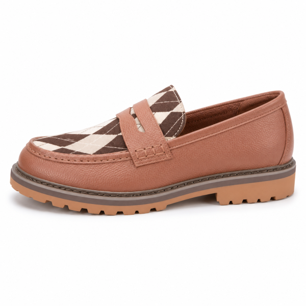 Jonathan D Argyle Chunky Loafer – Tan Brown | Smart Casual Slip-On Shoe - Image 4