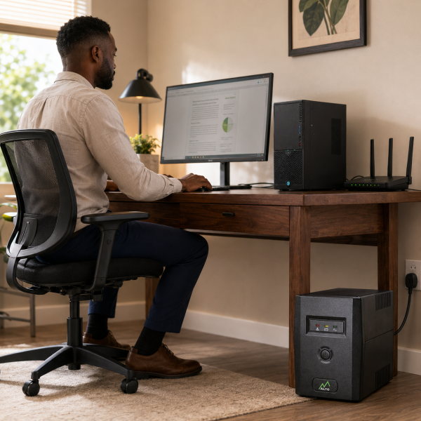Alternative view of Alto Power Series 720VA Line Interactive UPS – AP720
