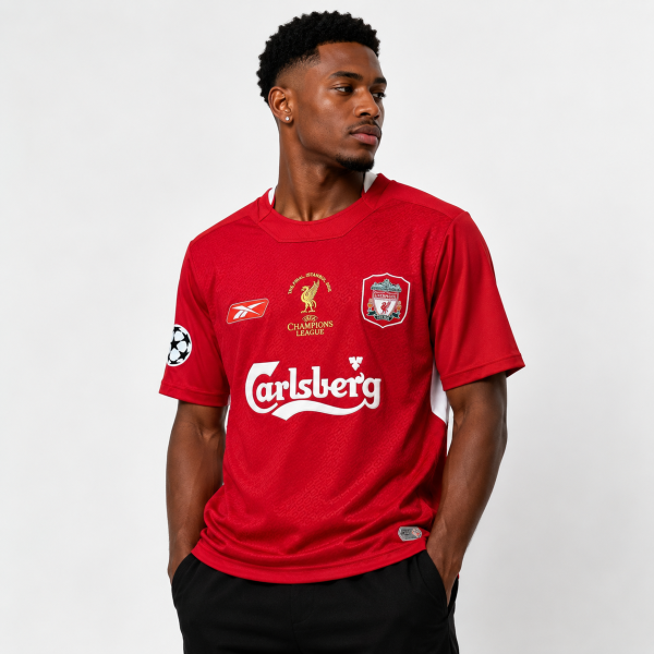 Alternative view of Liverpool 2005 UCL Final Jersey – PRE-ORDER | Classic Football Jersey
