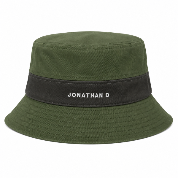Jonathan D Marine Bucket Hat – Olive | Two-Tone Casual Hat