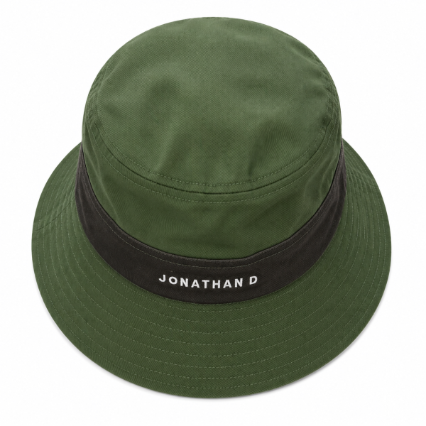 Jonathan D Marine Bucket Hat – Olive | Two-Tone Casual Hat - Image 4