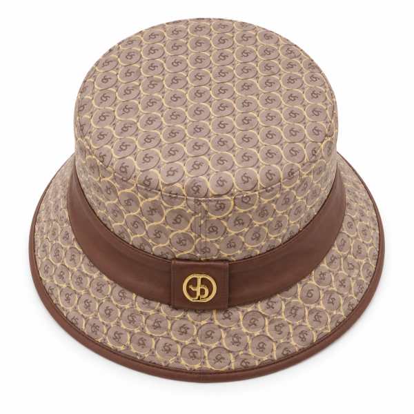 Jonathan D Angelo Bucket Hat – Tawny Birch | Monogram Fashion Hat - Image 6