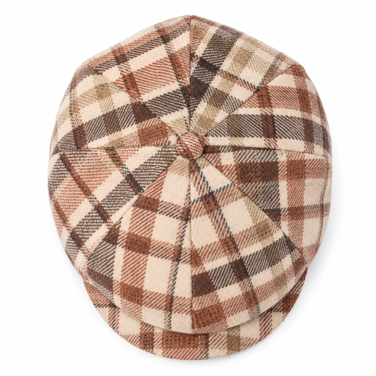 Jonathan D Charlie Flat Cap – Ginger | Ikepusi yePlaid Smart-Casual - Image 5