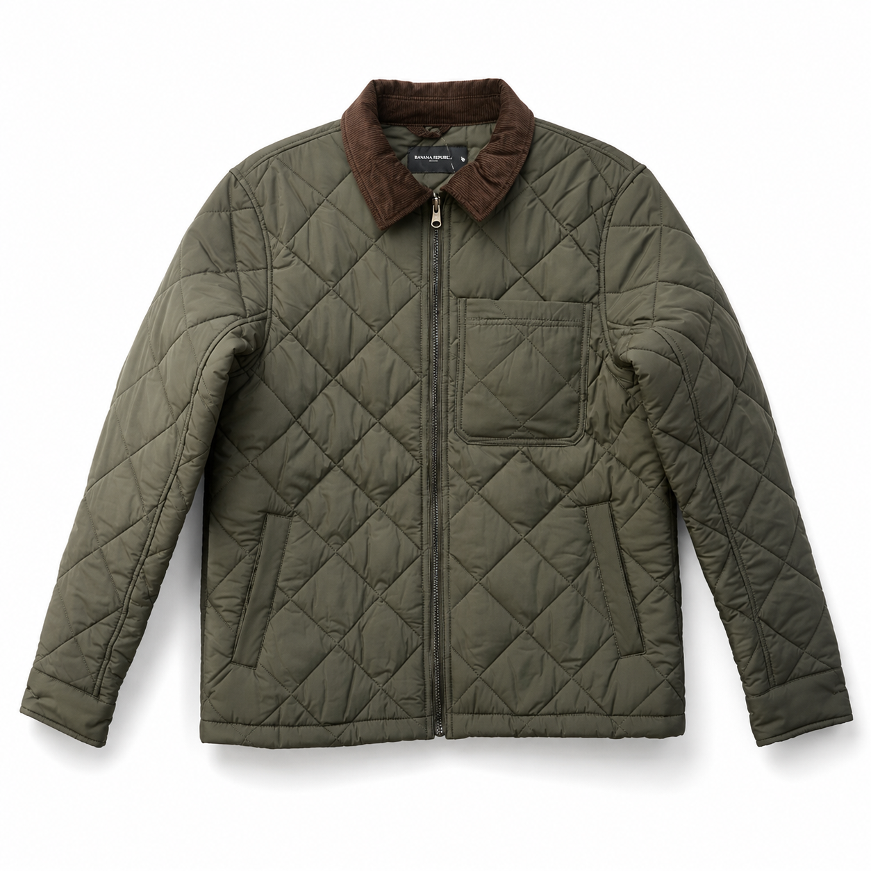 Woolworths Quilted Jacket – Olive Green |Clearance Deal - Image 4