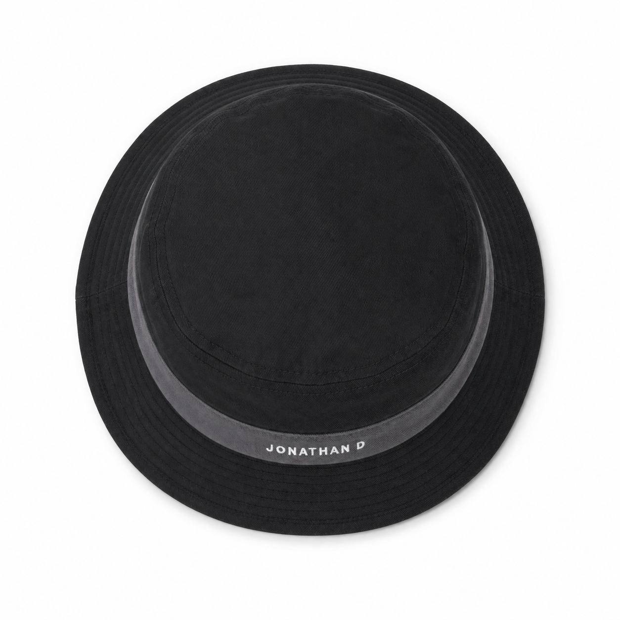 Jonathan D Marine Bucket Hat – Black | Two-Tone Casual Hat - Image 3