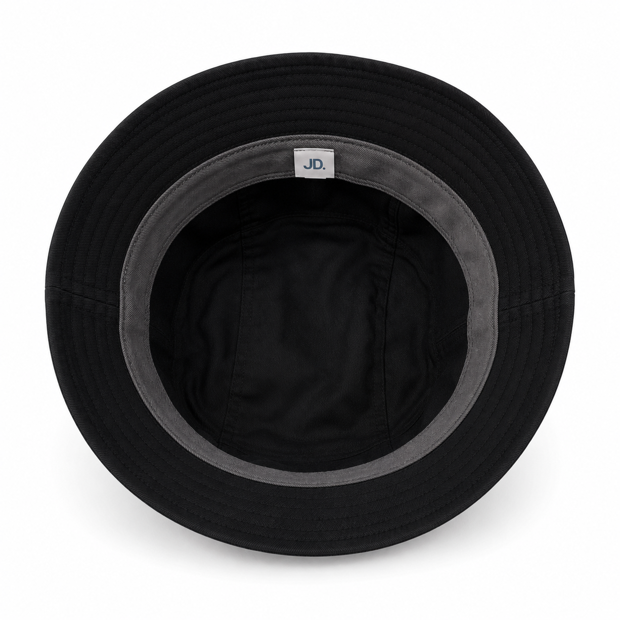 Jonathan D Marine Bucket Hat – Black | Two-Tone Casual Hat - Image 4