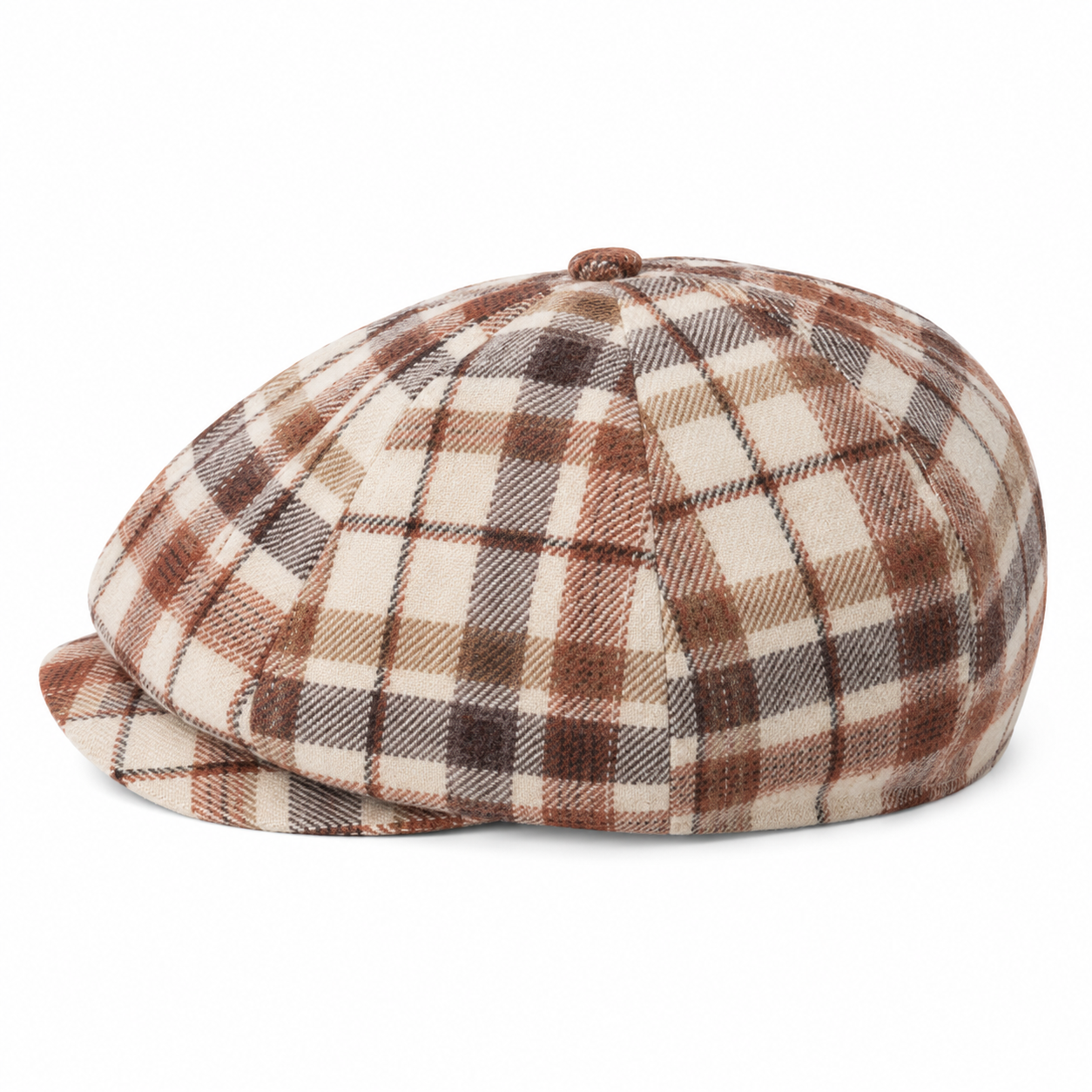 Jonathan D Charlie Flat Cap – Ginger | Ikepusi yePlaid Smart-Casual - Image 6
