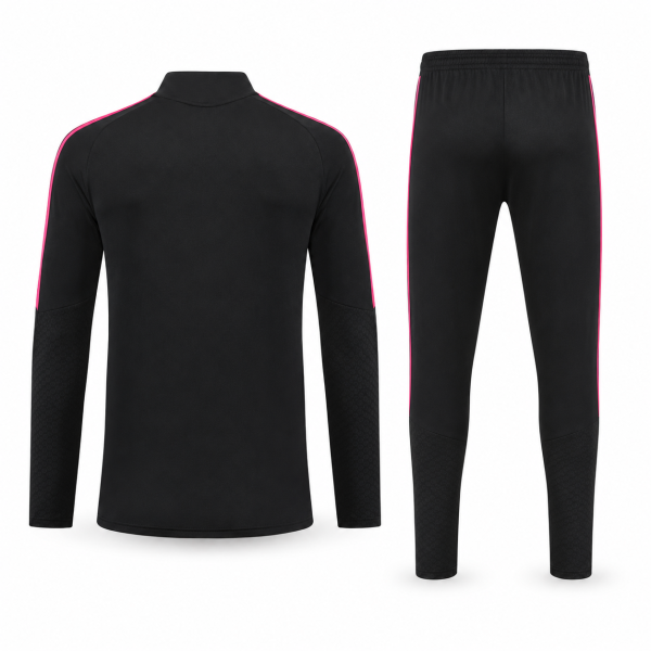 Real Madrid 2026/27 Black & Pink Half-Zip Tracksuit Set – PRE-ORDER | Premium Football Training Tracksuit - Image 4