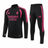Real Madrid 2026/27 Black & Pink Half-Zip Tracksuit Set – PRE-ORDER | Premium Football Training Tracksuit