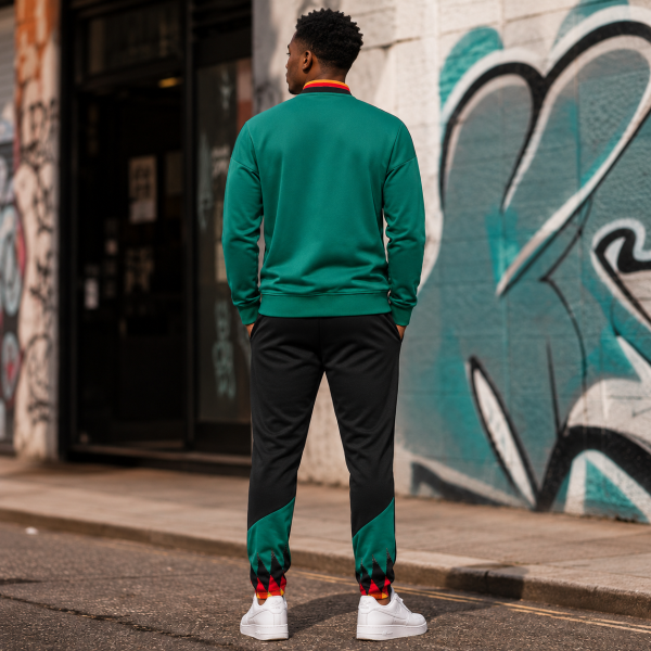 Germany 2026/27 Green Retro Full-Zip Tracksuit Set – PRE-ORDER | Premium Football Supporter Tracksuit - Image 5