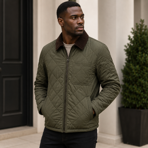 Alternative view of Woolworths Quilted Jacket – Olive Green |Clearance Deal