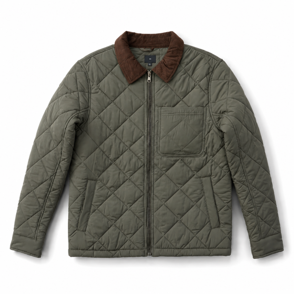 Woolworths Quilted Jacket – Olive Green |Clearance Deal - Image 3
