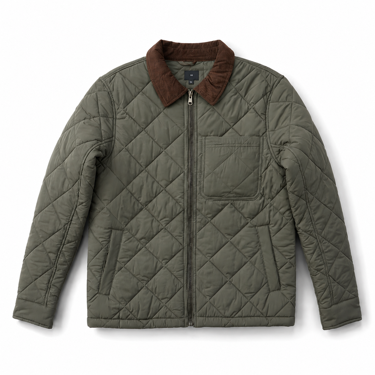Woolworths Quilted Jacket – Olive Green |Clearance Deal - Image 3