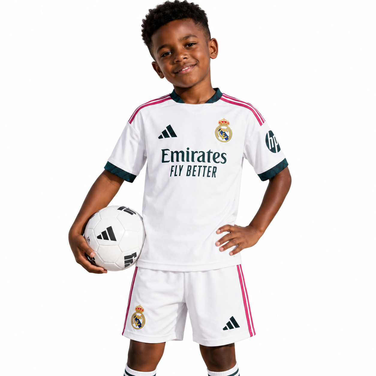 Real Madrid Kids 2026/27 Home Jersey Set – PRE-ORDER | Kids Football Kit - Image 2