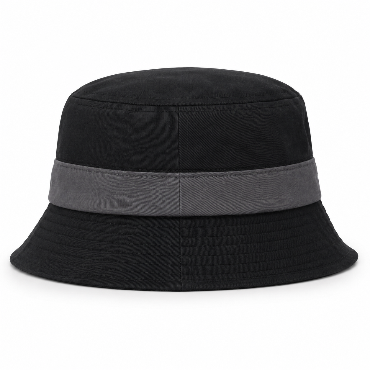 Jonathan D Marine Bucket Hat – Black | Two-Tone Casual Hat - Image 6