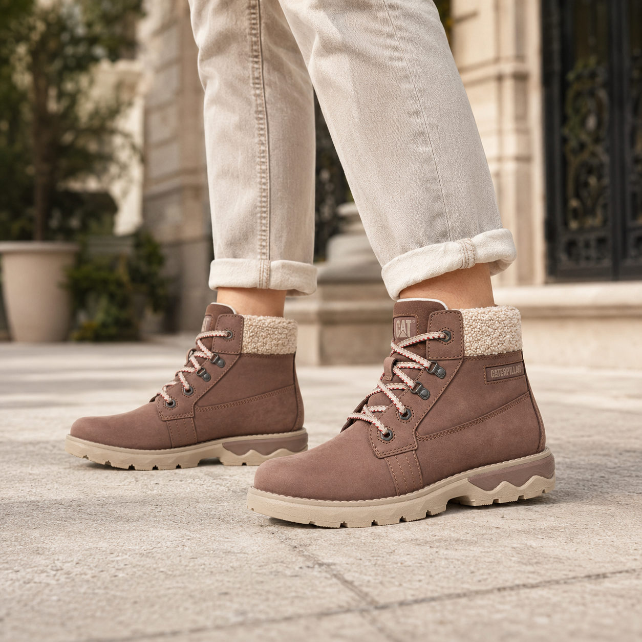 CAT Fandom Deep Taupe Ladies’ Boots – P312435 - Image 2