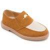 Jonathan D Cassidy Lion Two-Tone Suede Loafer – Tan & Cream | Sizes 6–10