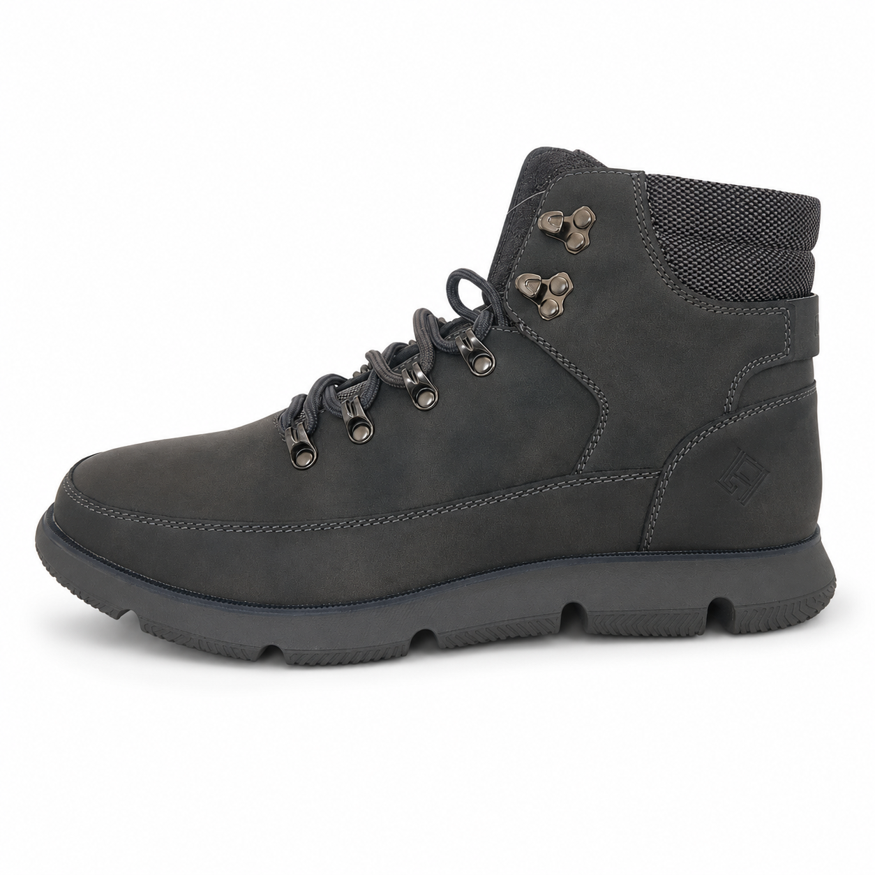 London Art LA018 Dark Grey Men’s Casual Lace-Up Boot