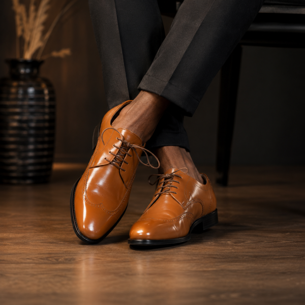 Alternative view of Crockett & Jones 95 Cobbler Honey Leather Lace-Up Formal Shoes