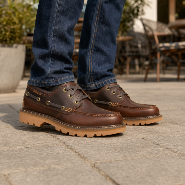 Alternative view of CAT Colorado Boat Lo British Tan Men’s Casual Shoes – P726608