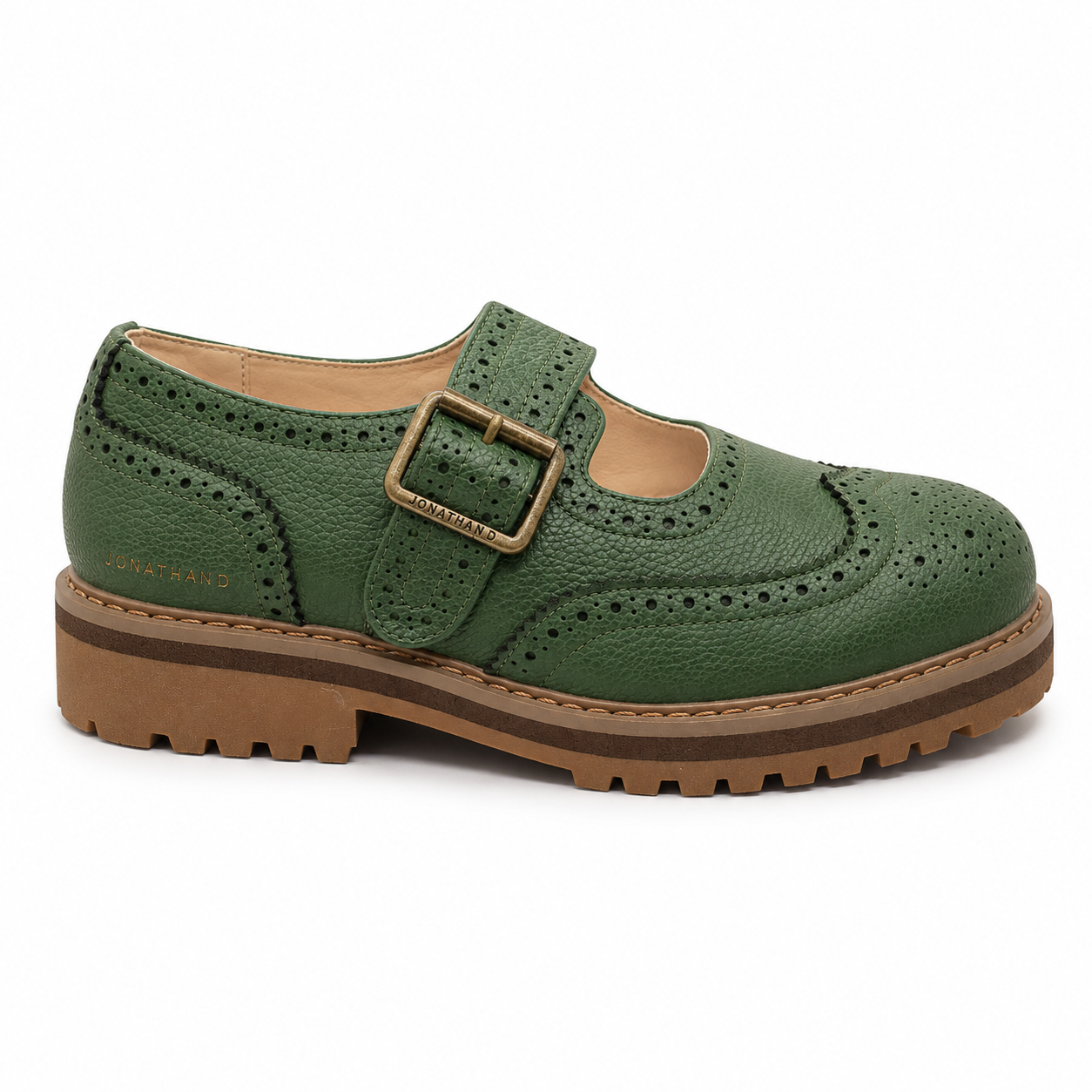 Jonathan D Jitheo Green Unisex Buckle Shoe - Image 4